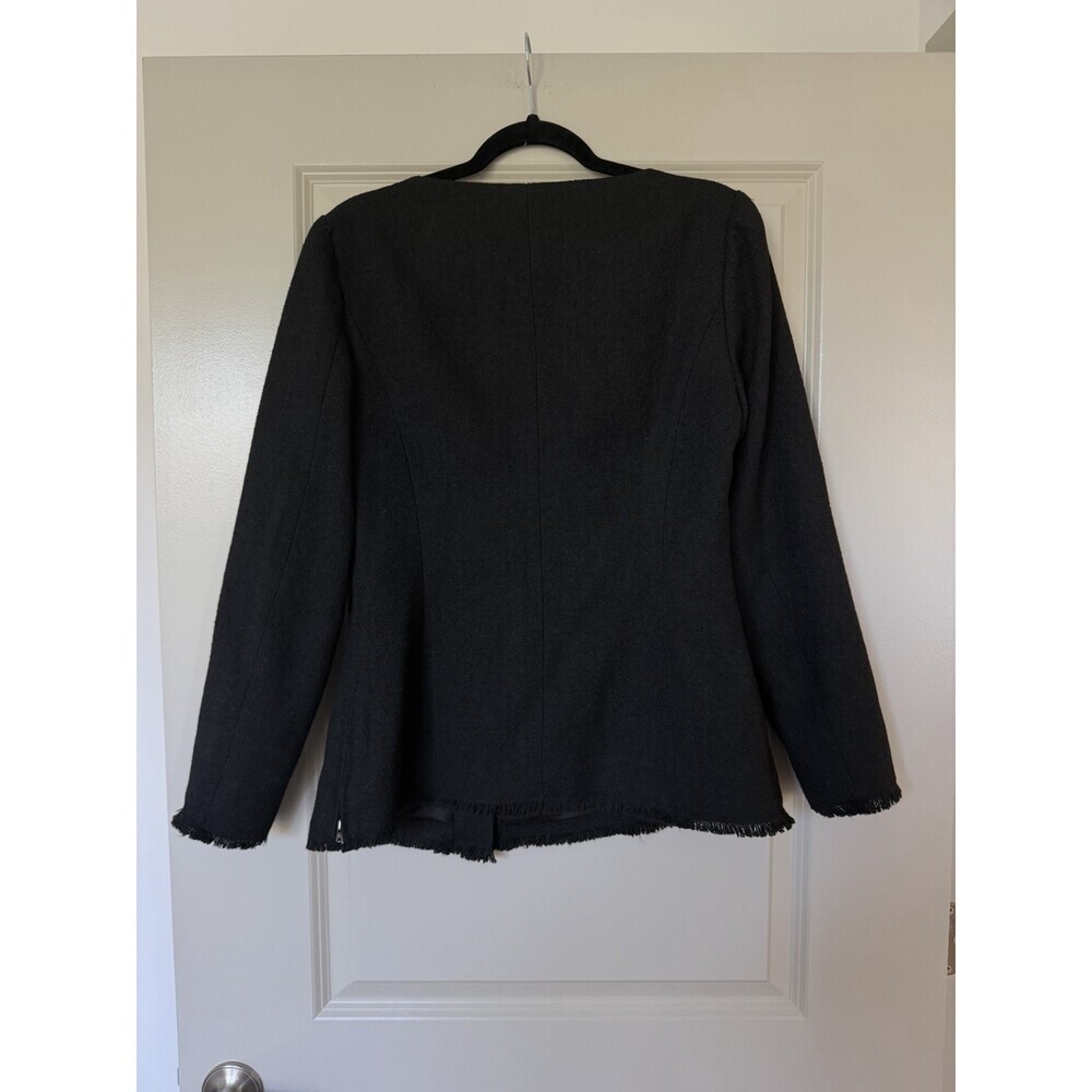 Reformation NWT Colleen Top Black Size 10 Square Neck Blazer Jacket Office - Picture 7 of 8